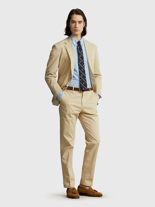 Cotton shirt with logo embroidery - 2