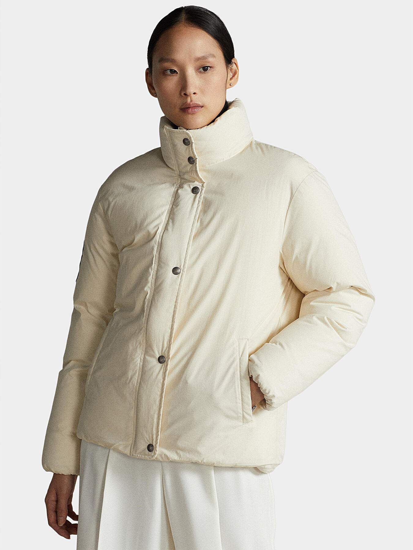 スーパーセール accent with jacket Padded print RALPH POLO brand back the on ジャケット・アウター