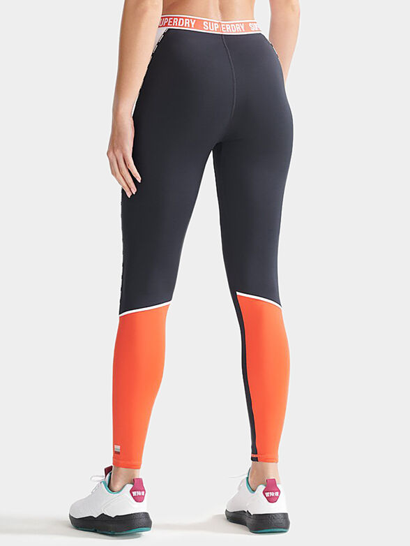 Sports leggings with colorful print - 3