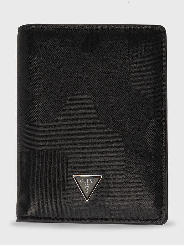 Cardholder with embossed design and triangular logo - 1