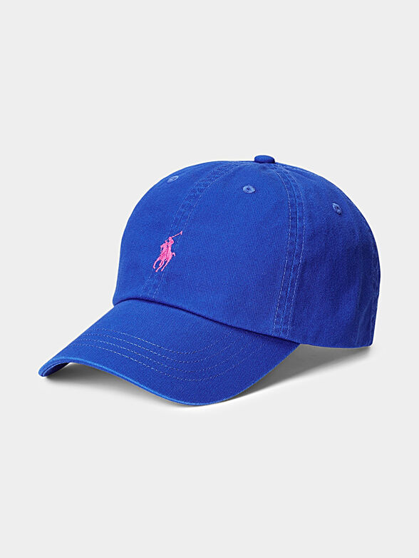 Blue baseball cap with logo - 1