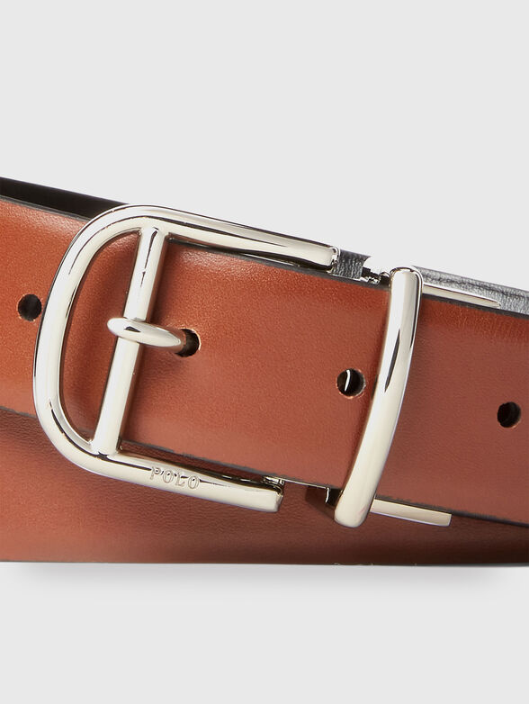Double-face leather belt - 4