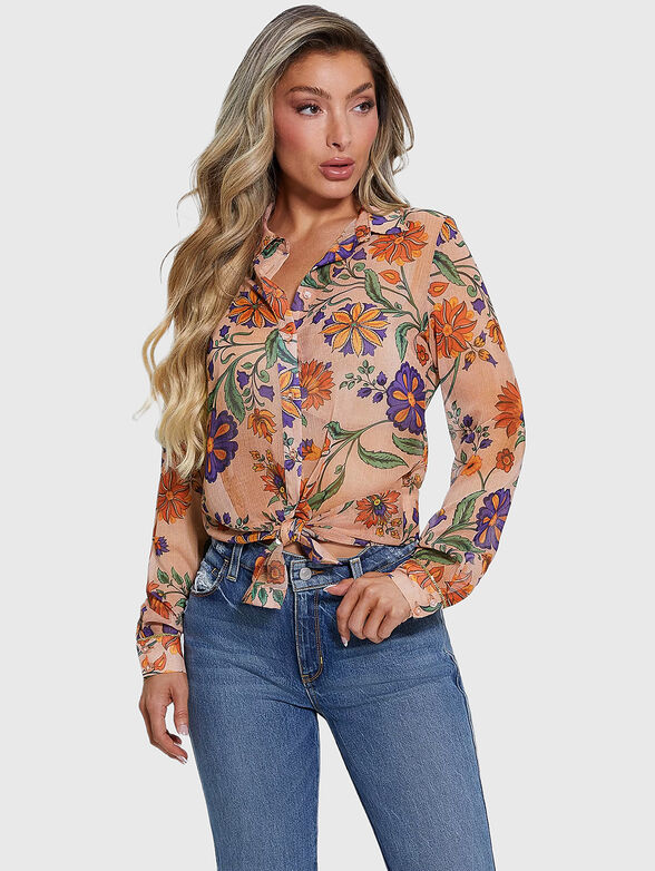Shirt with animal details  - 1