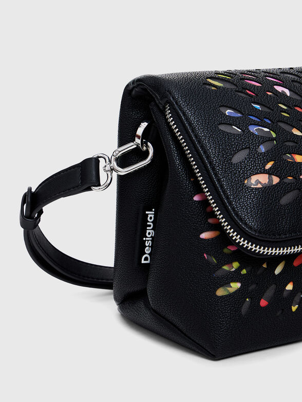 Bag with perforations and multicoloured details - 5