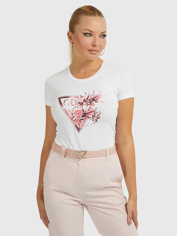 FLOWER T-shirt with print - 1