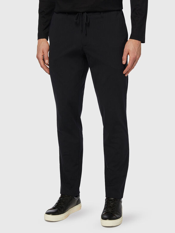 Pants with elastic waistband and ties  - 1