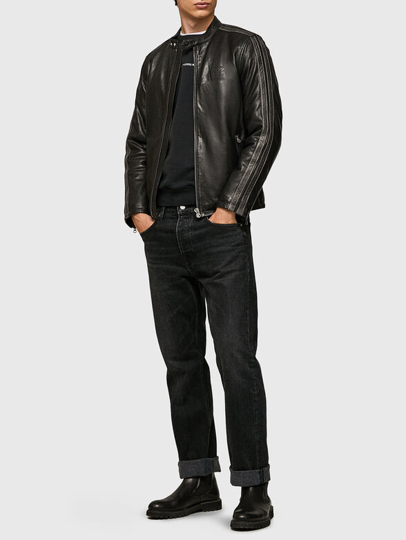 JORAH leather jacket with zipper - 2