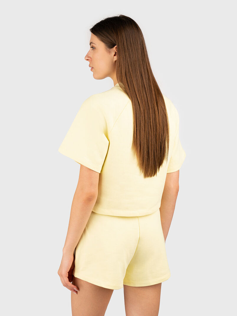 DORLINA cotton T-shirt with oval neckline - 3