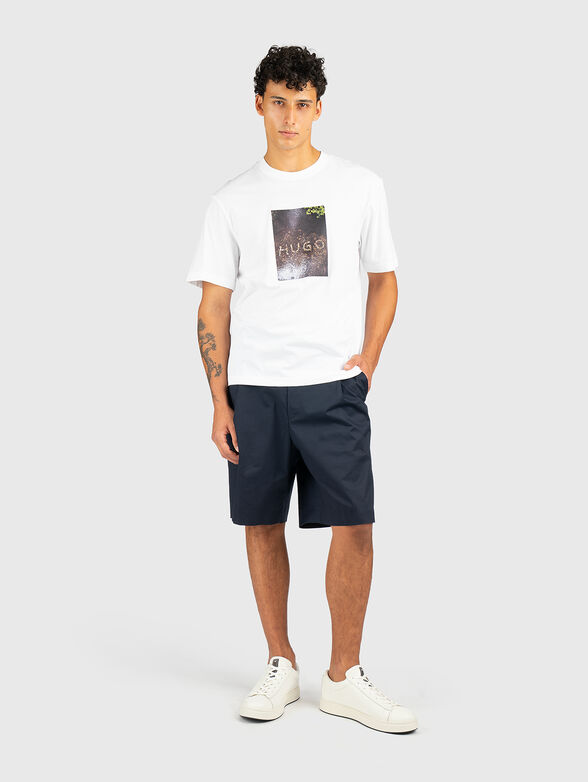 Cotton T-shirt with a graphic print - 1