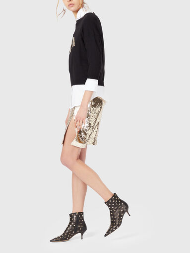 Sequin slit skirt - 5