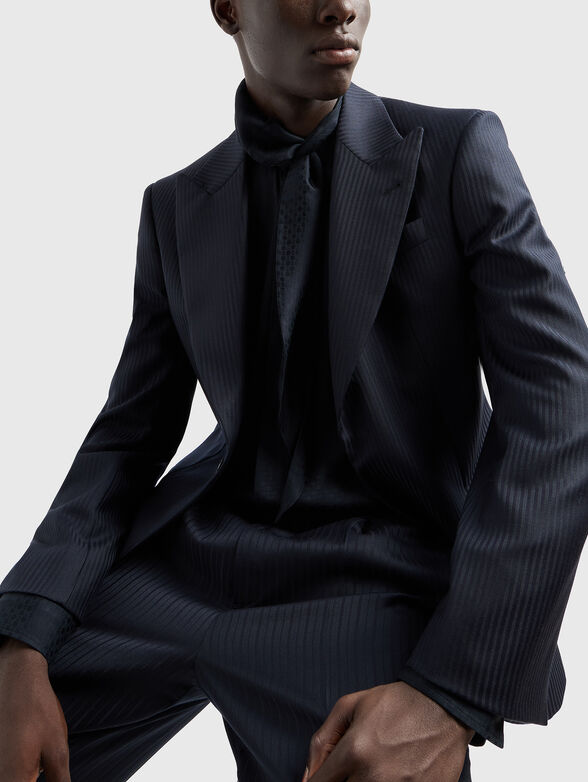 Wool blazer with botton - 4