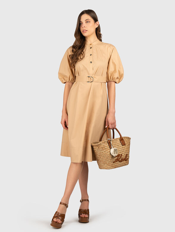 Poplin midi dress - 0