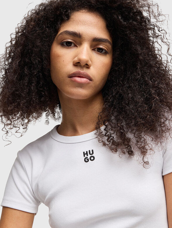 Short T-shirt with logo - 4