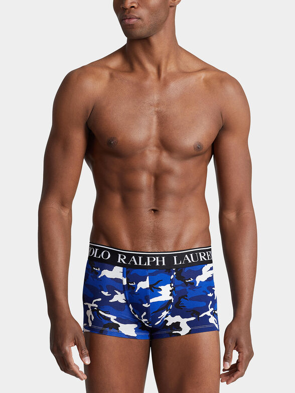Trunks with colorful camouflage print - 1