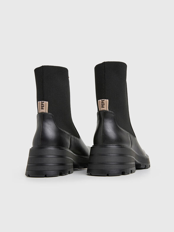 Black Chelsea boots in eco leather  - 3