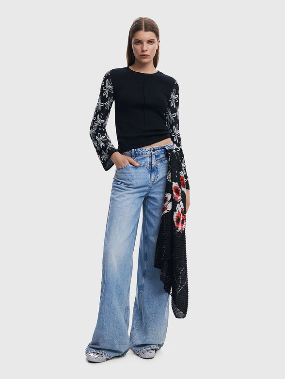 Floral print scarf - 4