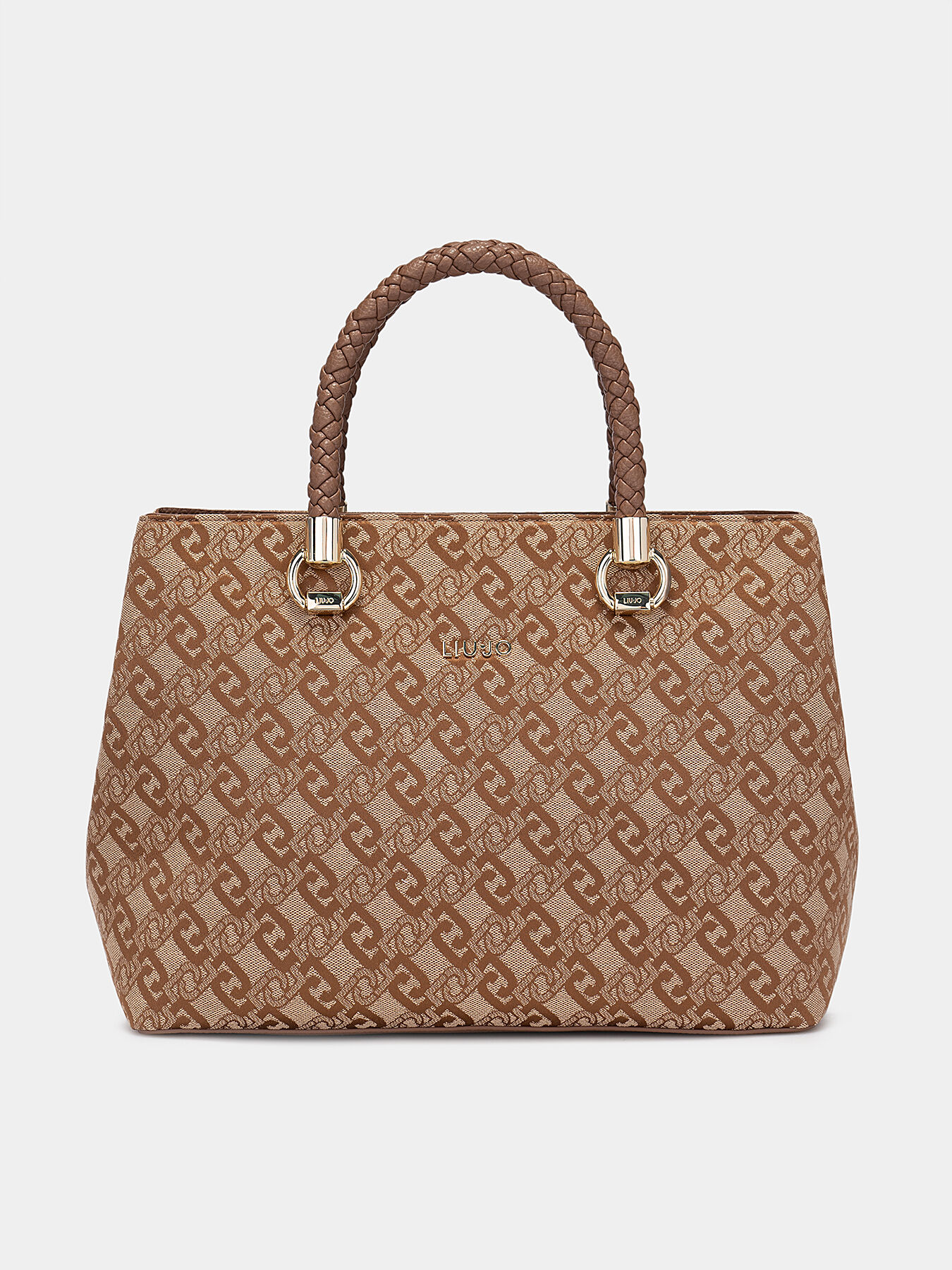 Boston bag with monogram logo print brand LIU JO Globalbrandsstore en