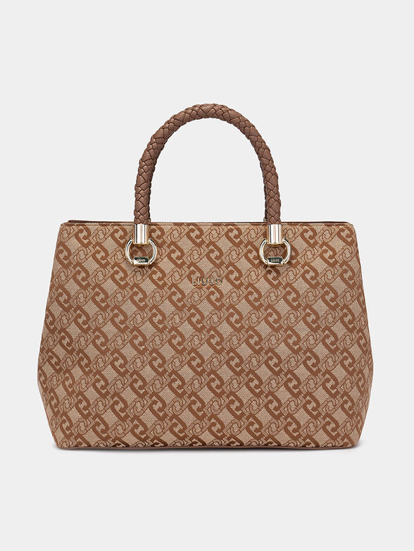 Boston bag with monogram logo print - 1