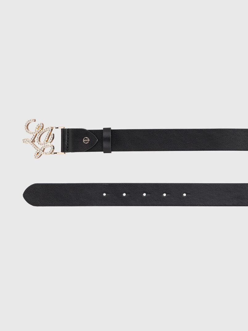 Belt with a logo and rhinestones - 3