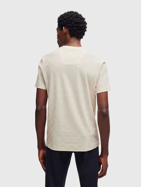 THOMPSON cotton T-shirt in dark blue - 3
