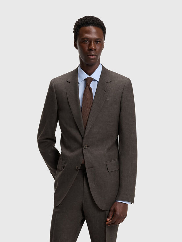 Slim wool blend blazer - 1