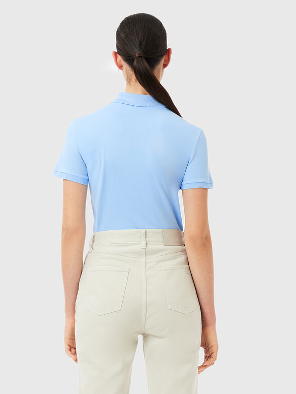 Burgundy cotton polo shirt - 3