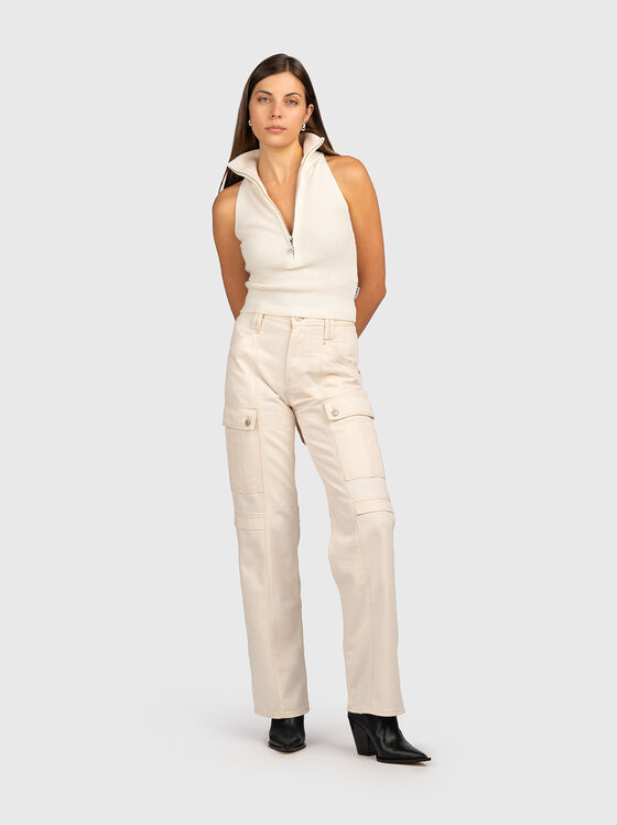 Top with polo collar and zip - 2