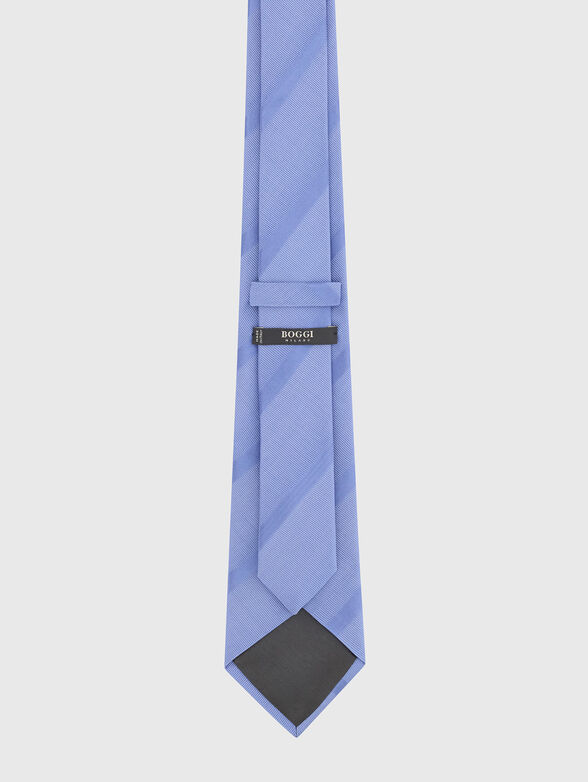 Blue silk-blend tie - 2