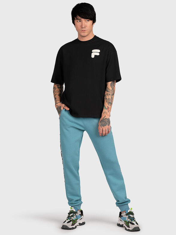 COTTENS black T-shirt with print on the back - 4