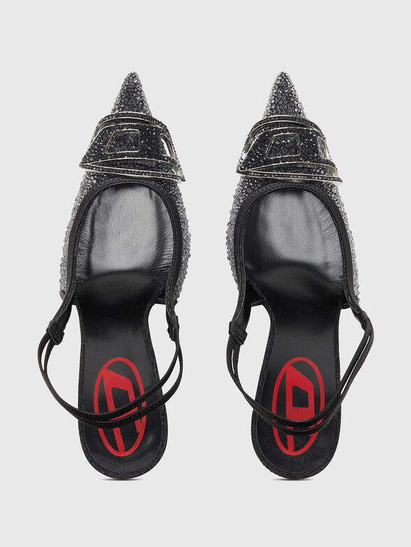 D-VENUS SB sandals with rhinestones and logo - 6