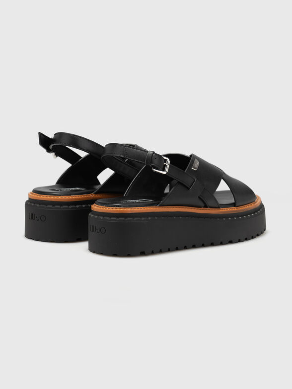 BESSIE 02 black sandals - 3