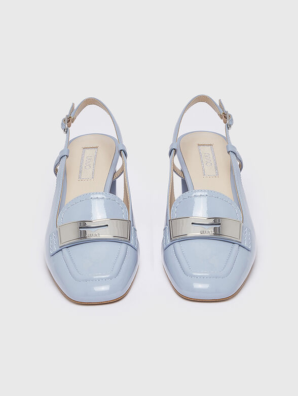BENNY 02 beige shoes with a patent  finish - 6