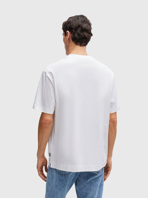 TAMES cotton T-shirt with logo detail - 3