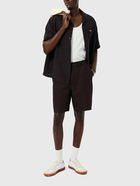 Black linen pants - 1