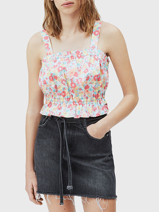 VENICE top with floral print
