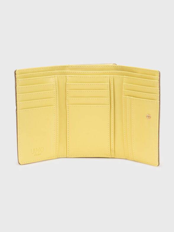 Eco leather wallet with logo detail - 3