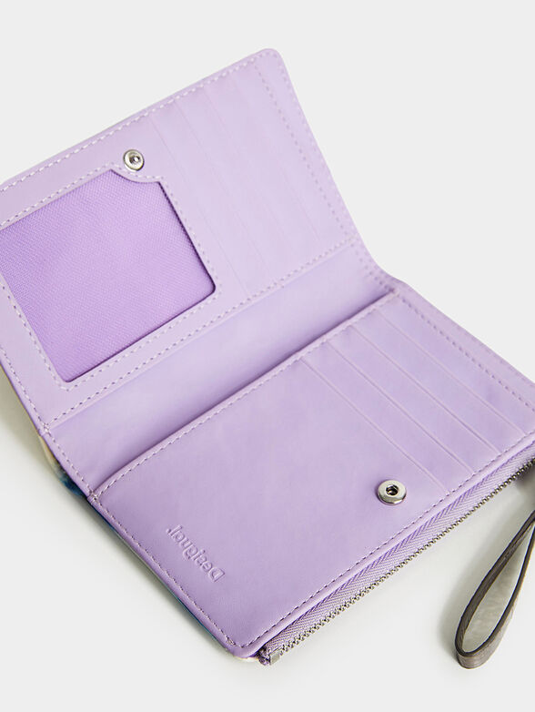 Wallet with logo detail and zip - 5