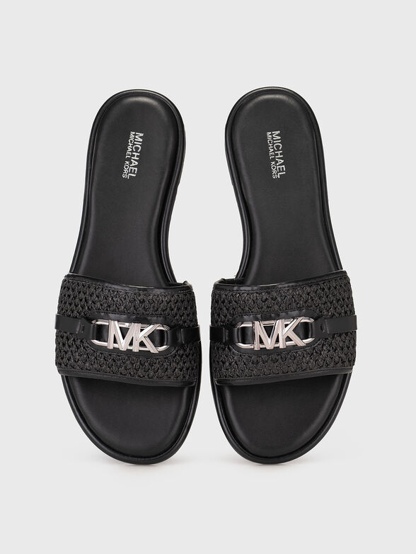 EMBER slippers with metal logo - 6