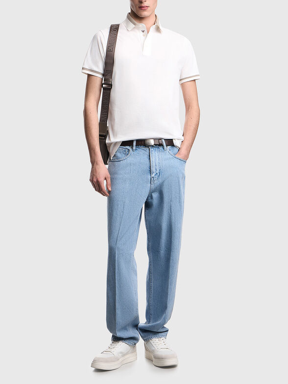Short-sleeved cotton polo shirt - 2