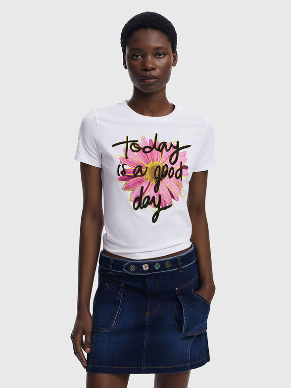 Floral print T-shirt - 1