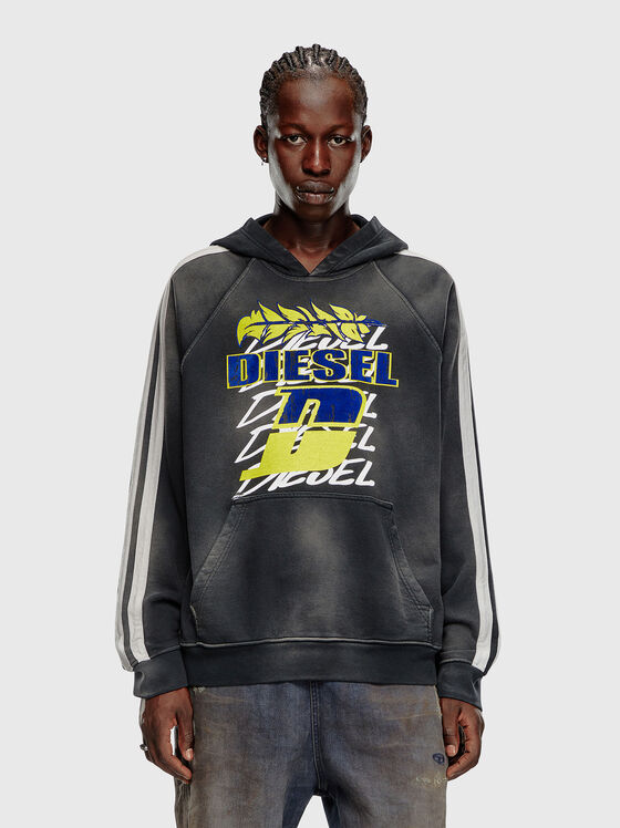 S-ROXT-HOOD-STRIPE sweatshirt with logo - 1