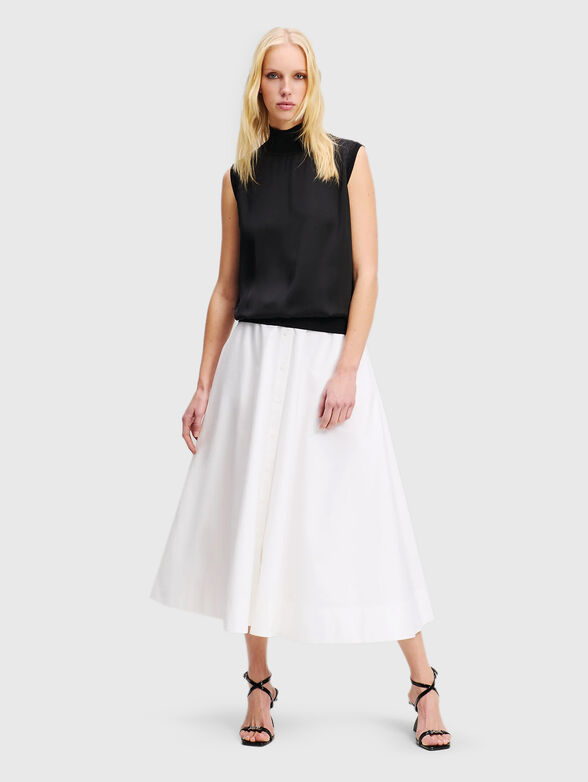 Sleeveless satin top - 2