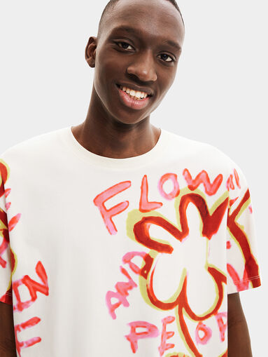 SIMON T-shirt with floral accent - 5