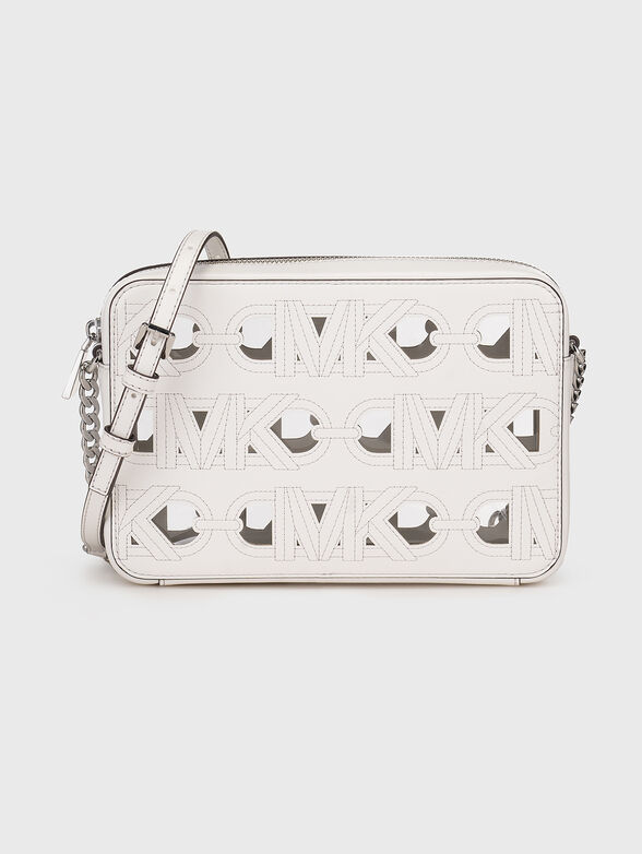 Perforated logo-detail crossbody bag  - 1