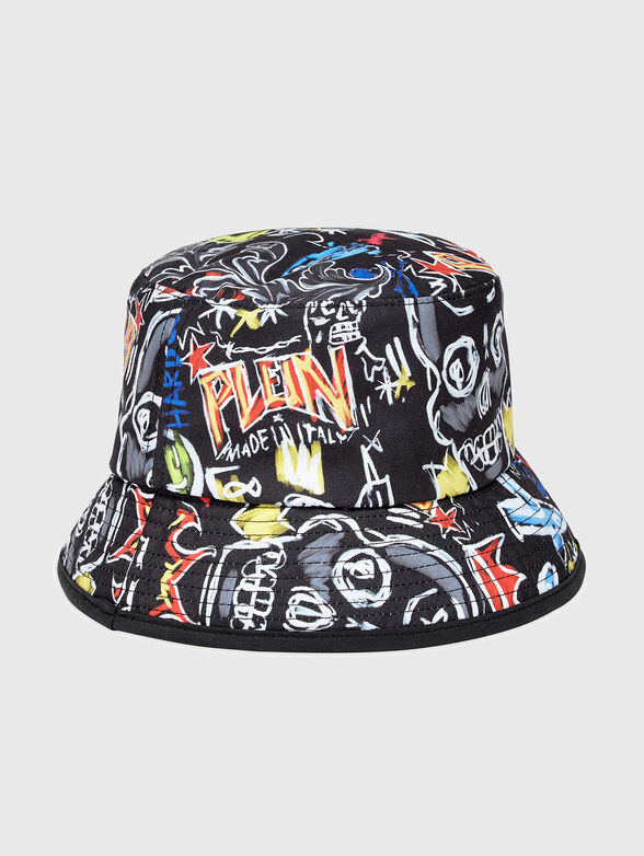 Bucket hat with graffiti print - 0