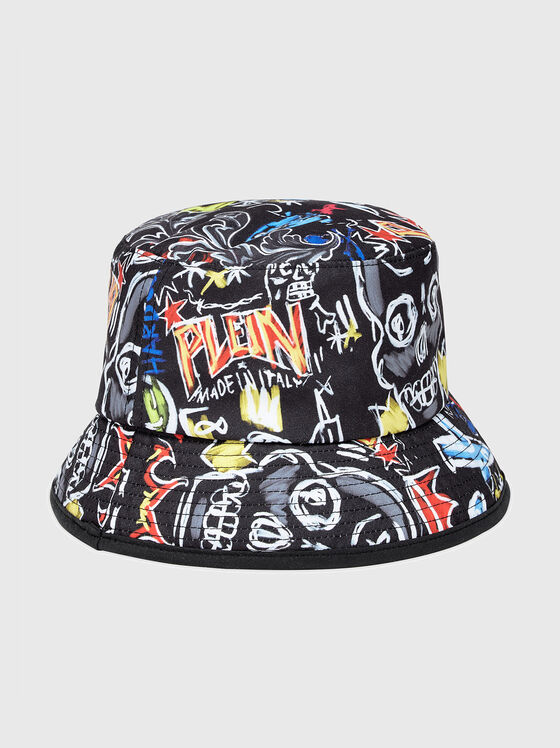 Bucket hat with graffiti print - 1