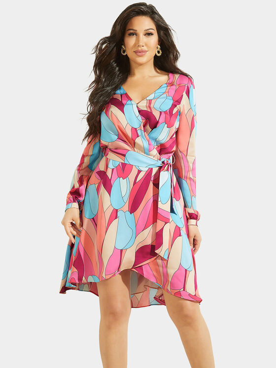 Dress with colorful art print - 1