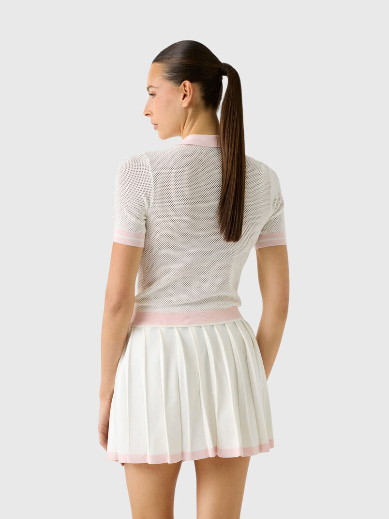 Knitted polo shirt with zip - 3