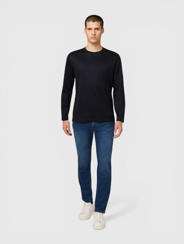 Cotton blouse with long sleeve - 2