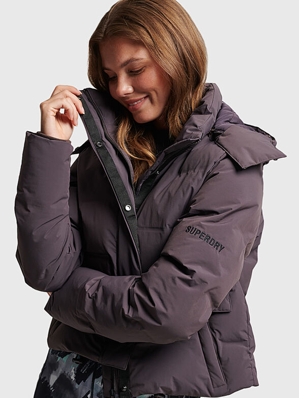 TRAIN BOXY padded jacket with hood - 1